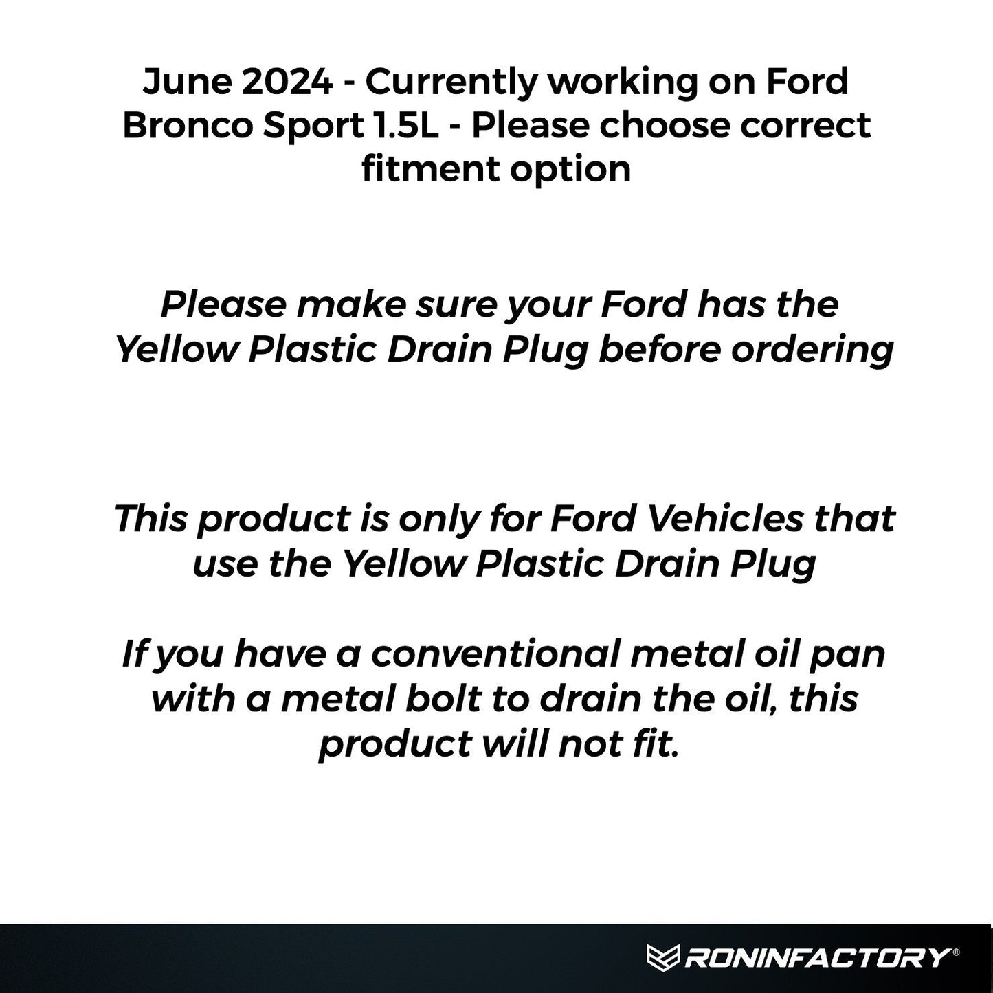 FORD EASY OIL DRAIN